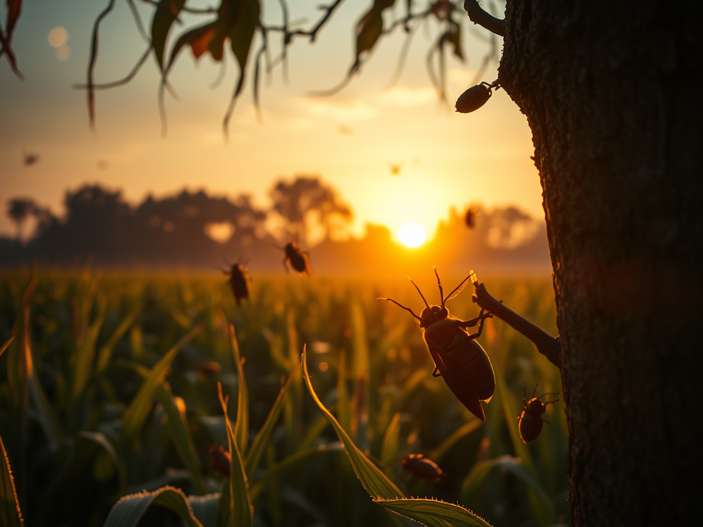 Ode to the Corn Sweats, During Cicada Season