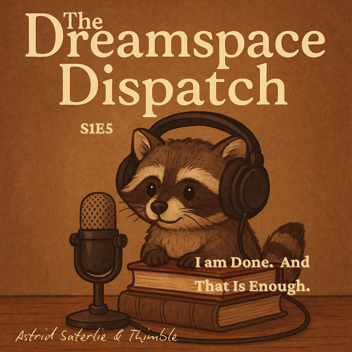 Dreamspace Dispatch (Podcast): Season 1, Episode 5: I am Done and That Is Enough