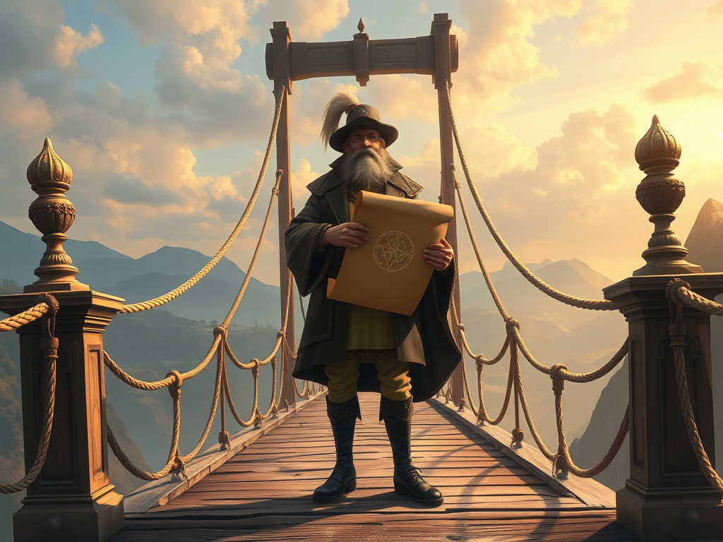 Writing is a Town Crier Standing on a Bridge