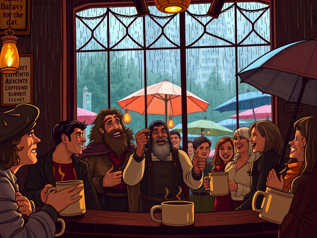 The Siege of Rainy Portland(A political roast, Dreamspace style—because sometimes the world demands a tavern full of laughter, thunder, and sharp wit)